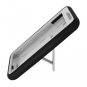 For Samsung Galaxy Note Cover Hard White/ Soft Black Armor Case W/Stand