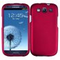 For Samsung Galaxy S III Car Charger + Cover Hard Case Rose Pink +Screen Protector