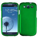 For Samsung Galaxy S III Car Charger + Cover Hard Case Green +Screen Protector