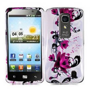 Phone Case For LG Optimus LTE Hard Cover W-Flower ( Nitro HD P935 / P930 )