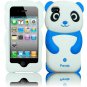 Hard Case For Apple iphone 4S 4 Silicon Cover Blue Panda