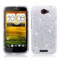 For HTC One S Cover Hard Phone Case Crystal Clear Bling Bling