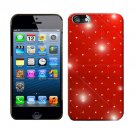 For Apple iPhone 5 / iphone5 Hard Case Brilliant Crystal Red Phone Cover