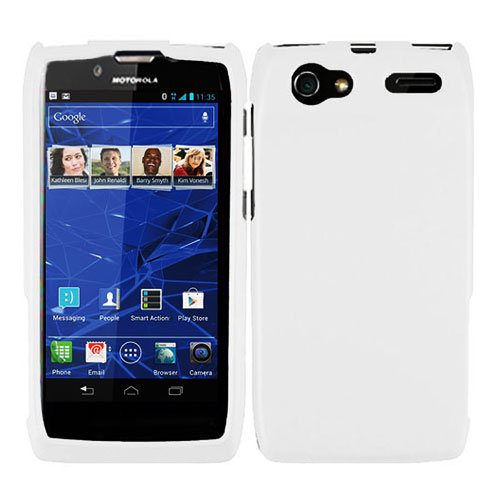 For Motorola Electrify 2 Phone Case White Hard Cover XT881