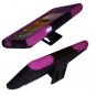 Phone Case For HTC Evo 4G LTE Hard Cover Black /Pink soft edge + Kick Stand