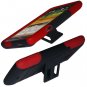 Phone Case For HTC Evo 4G LTE Hard Cover Black /Red soft edge + Kick Stand