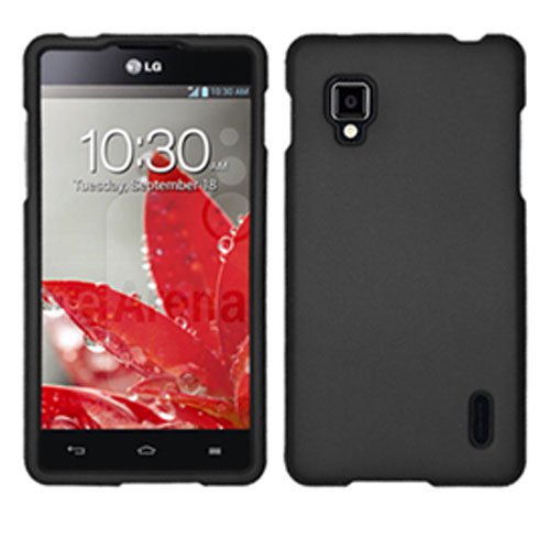Phone Case For LG Optimus G Black Hard Cover ( Sprint / LS970 )