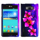 Phone case For LG Spendor US730 / Venice 730 Case Pink Flower Cover +Screen Protector