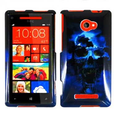 Phone Case For HTC Window Phone 8X 4G LTE Hard Case B-Skull Phone Cover
