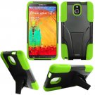 Phone Case For Samsung Galaxy Note 3 Silione Corner Neon/Black Hard Cover Stand