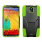 Phone Case For Samsung Galaxy Note 3 Silione Corner Neon/Black Hard Cover Stand