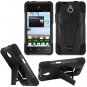 Phone Case For Huawei Valiant / Huawei Ascend Plus Silione Corner Black/Black Hard Cover Stand