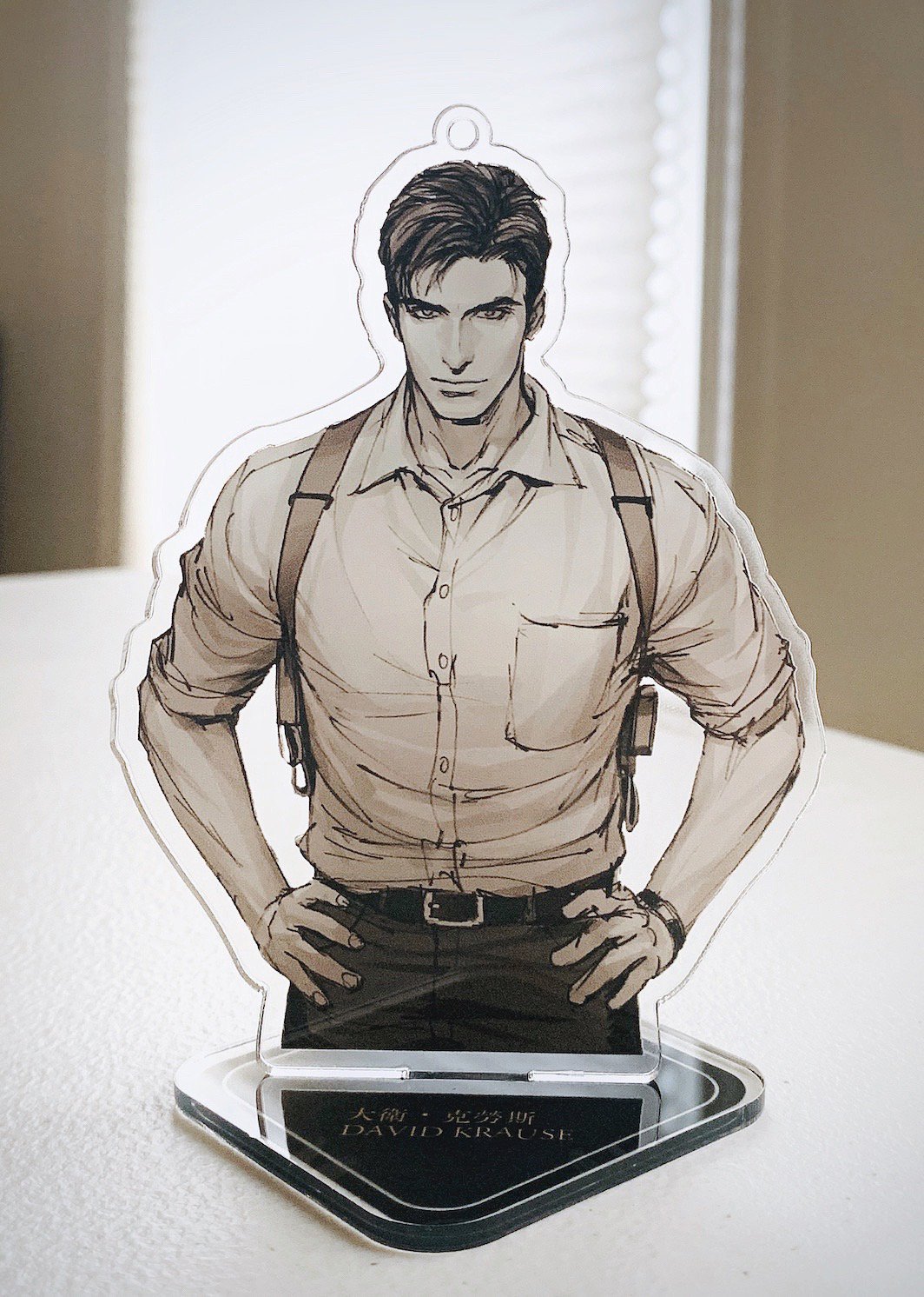 Clear Acrylic Standee Keychain David Krause