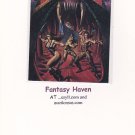 Boris Vallejo (serpents)1992 fantasy art trading card #76.