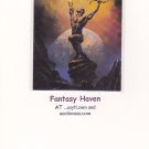 Boris Vallejo (amaethon)1992 fantasy art trading card #65.