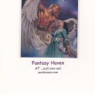 Rowena (gaurdian) 1993 fantasy art trading card #40 .