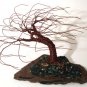 Slated Wind Swept - Wire Tree Sculpture, by Sal Villano