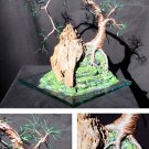 Cascade on Glass, wire tree sculpture - by Sal Villano