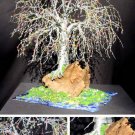 Bonsai Island No. 2, wire tree sculpture