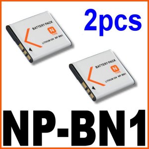 2X Battery for SONY WX1 WX5 W310 W320 W330 W350 W360 W390 T99 TX9 TX7 TX5 TX1 NP-BN1 BN1