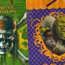 Shrek or Pirates of Caribbean Gift bags with tissue