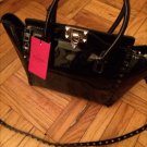 $2295 Valentino Garavani Blk Patent Leather Rockstud Mini Crossbody