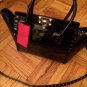 $2295 Valentino Garavani Blk Patent Leather Rockstud Mini Crossbody