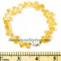 Natural Citrine Quartz in Uneven Water Drop Shaped Bracelet