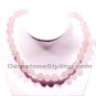 Natural Rose with Iced Rose (Crystal) Necklace (17.25" L)