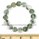 Natural Green Phantom Quartz (Crystal) Bracelet