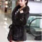 Women's High quality Cashmere in Rabbit /Fox Fur & wool 100% ladies coat