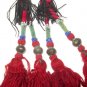 Woolen Tassels vintage Uzbek pendant tribal belly dance