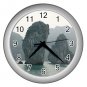 WALL CLOCK SILVER