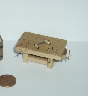 WOODWRIGHT BENCH WITH VISES O-SCALE