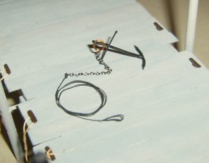 ANCHOR WITH CHAIN & ROPE G-SCALE