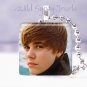 Hot Justin Bieber 1" glass tile pendant necklace Unique GIFT IDEA