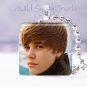 Hot Justin Bieber 1" glass tile pendant necklace Unique GIFT IDEA