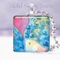 Baby Bird PINK Heart BLUE Aqua Great GIFT 1" Necklace