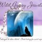 Howling Wolf Mystical Blue MOON Star 1" Glass Tile Pendant necklace Great Gift