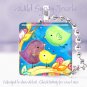Cute Birds Yellow Aqua green 1" colorful glass Pendant necklace made in USA NEW