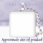 Vintage Coke Ad girl black peach ivory 1" glass tile pendant necklace gift idea