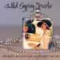 Vintage Coke Ad girl black peach ivory 1" glass tile pendant necklace gift idea