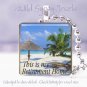 Tropical Retirement Island Ocean Sea Beach glas pendant
