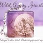 Surreal Celestial MAUVE Sky MOON Hawks Birds 1" Glass Tile Pendant necklace Gift