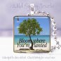 Summer Ocean Sea Beach BLOOM Tree sand glass pendant