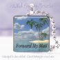 Tropical Island Ocean Sea Beach Retirement glasspendant