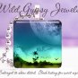 Surreal Celestial Aqua Teal Sky Paradise MOON 1" Glass Tile Pendant necklace NEW