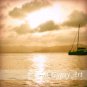 "Morning Has Broken" 6" x 6" Fine Art Photographic PRINT boat ocean dawn sea USA