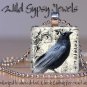 Edgar Allen Poe Nevermore Black Raven Goth Punk 1" glass tile pendant necklace