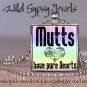 Rainbow Mutts dogs big HEARTS rescue adoption glass tile metal pendant necklace